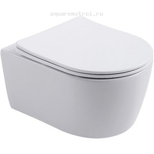 Унитаз подвесной с сиденьем микролифт Aquanet Smart W Rimless 276395 цвет белый