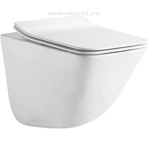 Унитаз подвесной с сиденьем микролифт Aquanet BioVortex 3.0 W Tornado 384176 цвет белый