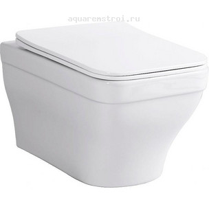 Унитаз подвесной с сиденьем микролифт Aquanet Elegant W LX-1163 280960 цвет белый
