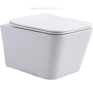 Унитаз подвесной с сиденьем микролифт Aquanet Trend W Rimless 276396 цвет белый