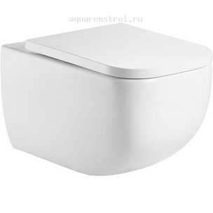 Унитаз подвесной с сиденьем микролифт Aquanet Trend 3.0 W Tornado 384178 цвет белый