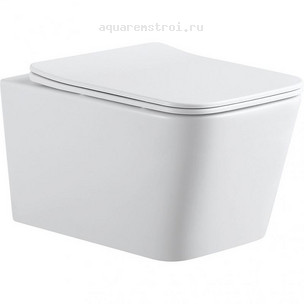 Унитаз подвесной с сиденьем микролифт Aquanet Tavr 2.0 Rimless 243545 цвет белый