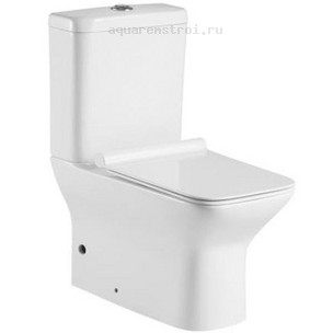 Унитаз-компакт с бачком и сиденьем микролифт Aquanet Cube-C 210759/210760 цвет белый