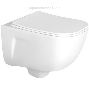 Унитаз подвесной с сиденьем микролифт Aquatek Дива AQ2012-00 цвет белый