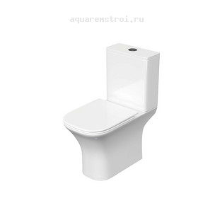 Унитаз-компакт с бачком и сиденьем микролифт Aquatek Optima Square AQ4411-00 цвет белый