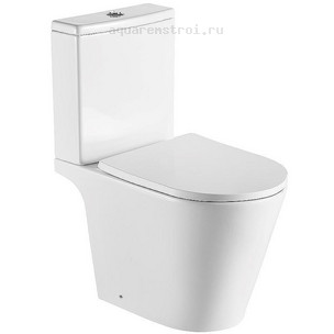 Унитаз-компакт с бачком и сиденьем микролифт Aquatek Бетта AQ1363B-00 цвет белый