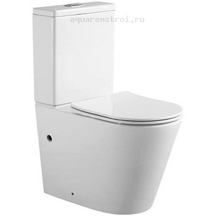 Унитаз-компакт с бачком и сиденьем микролифт Aquatek Вега AQ2904-00 цвет белый