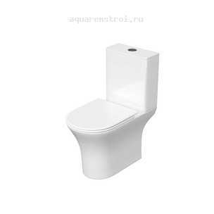 Унитаз-компакт с бачком и сиденьем микролифт Aquatek Optima AQ4412-00 цвет белый