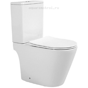 Унитаз-компакт с бачком и сиденьем микролифт Aquatek Вега AQ2904T-00 цвет белый