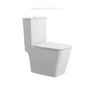 Унитаз-компакт с бачком и сиденьем микролифт Aquatek Либра New AQ1263NT-00 цвет белый