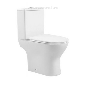 Унитаз-компакт с бачком и сиденьем микролифт Aquatek Леон AQ2785T-00 цвет белый
