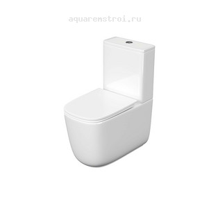 Унитаз-компакт с бачком и сиденьем микролифт Aquatek Optima Plus Square AQ4451-00 цвет белый