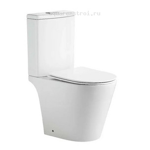Унитаз-компакт с бачком и сиденьем микролифт Aquatek Либерти AQ2999T-00 цвет белый