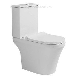 Унитаз-компакт с бачком и сиденьем микролифт Aquatek Лея AQ2716T-00 цвет белый