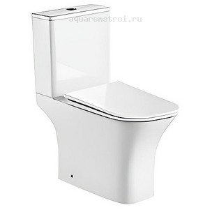 Унитаз-компакт с бачком и сиденьем микролифт Aquatek Optima T Square AQ4421-00 цвет белый