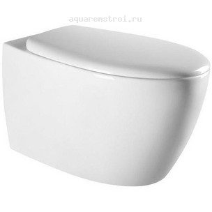 Унитаз подвесной с сиденьем микролифт Art&Max Imola AM217CHR/SC цвет белый