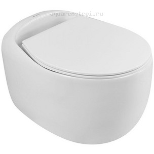 Унитаз подвесной с сиденьем микролифт Art&Max Forli AM020CHR/SC цвет белый