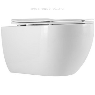 Унитаз подвесной с сиденьем микролифт Art&Max Siena AM221CHR/SC цвет белый