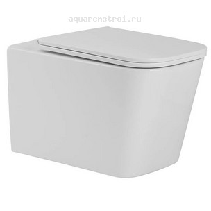 Унитаз подвесной с сиденьем микролифт Art&Max Techno AM2303CHRV/SC цвет белый