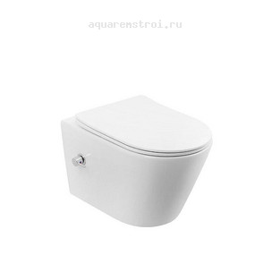 Унитаз подвесной с сиденьем микролифт Boheme Avva 973-SET-2-W цвет белый