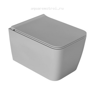Унитаз подвесной с сиденьем микролифт Boheme Zen 967-SET-L цвет серый
