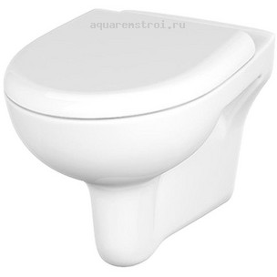 Унитаз подвесной с сиденьем микролифт Cersanit Nature CleanOn MZ-NATURE-CON-DL цвет белый