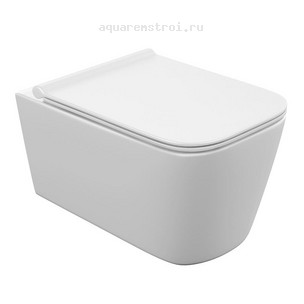 Унитаз подвесной с сиденьем микролифт Cersanit Crea Vortex DPL EO Slim 68916 цвет белый