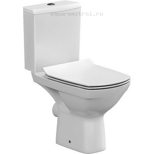 Унитаз-компакт с бачком и сиденьем микролифт Cersanit S-KO-CAR011-3/5-COn-S-DL-w цвет белый