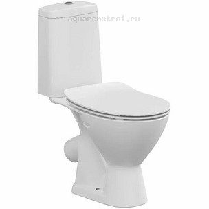 Унитаз-компакт с бачком и сиденьем микролифт Cersanit Flavis 64288 цвет белый