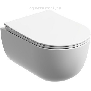 Унитаз подвесной с сиденьем микролифт Ceramicanova Modena Rimless CN6063MW цвет белый