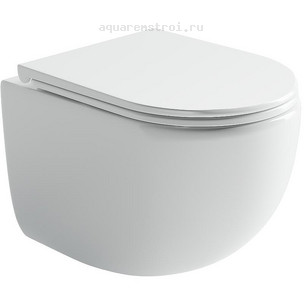 Унитаз подвесной с сиденьем микролифт Ceramicanova UP Rimless CN4007 цвет белый