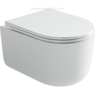 Унитаз подвесной с сиденьем микролифт Ceramicanova Ulma CN4006T цвет белый