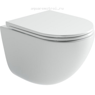Унитаз подвесной с сиденьем микролифт Ceramicanova Vogue CN4008T цвет белый