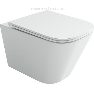 Унитаз подвесной с сиденьем микролифт Ceramicanova Vogue CN4009T цвет белый