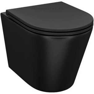 Унитаз подвесной с сиденьем микролифт Iddis Calipso CALR3BMi25 цвет черный