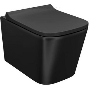 Унитаз подвесной с сиденьем микролифт Iddis Bild BILR2BMi25 цвет черный
