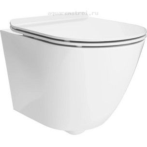 Унитаз подвесной с сиденьем микролифт Kerama Marazzi Sfera SF.wc.02 цвет белый