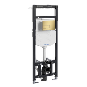 Инсталляция для подвесного унитаза Wasserkraft Alme 15TLT.010.ME.MG04 с кнопкой смыва