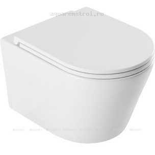 Унитаз подвесной с сиденьем микролифт Aquanet Glide 3.0 W Glide-W T цвет белый