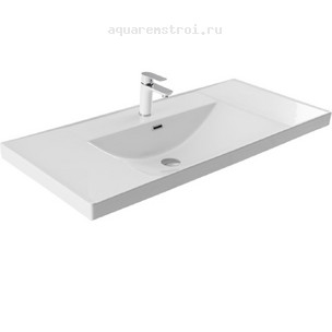 Раковина-столешница Aquanet Side 110 347434 цвет белый