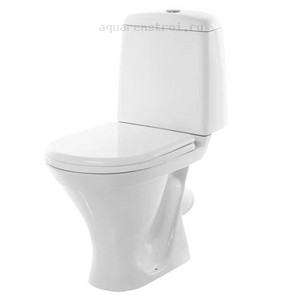 Унитаз-компакт с бачком и сиденьем микролифт Sanita WC.CC/Attica/1-P/WHT. G/S1 цвет белый
