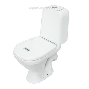 Унитаз-компакт с бачком и сиденьем микролифт Sanita WC.CC/Samarsky/1-P/ WHT.G/S1 цвет белый