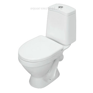 Унитаз-компакт с бачком и сиденьем микролифт Sanita WC.CC/Lada/2-DM/ WHT.G/S1 цвет белый