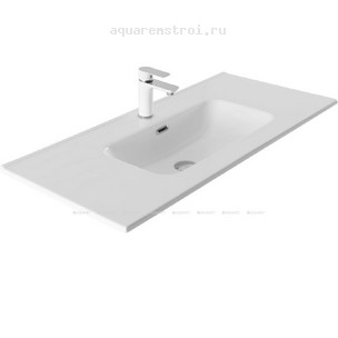 Раковина-столешница Aquanet Flat 100 254365 цвет белый