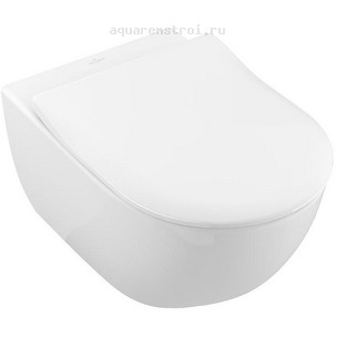 Унитаз подвесной с сиденьем микролифт Villeroy&Boch Subway 2.0 5614R201 цвет белый