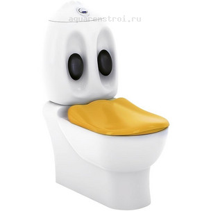 Унитаз-компакт с бачком и сиденьем детский Creavit Ducky DC360-11CB00E-0000 цвет белый