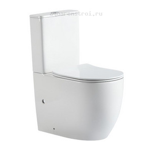 Унитаз-компакт с бачком и сиденьем Triton Corso TR-CO-3806 Щ0000060853 цвет белый