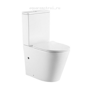 Унитаз-компакт с бачком и сиденьем Triton Corso TR-CO-3906 Щ0000060998 цвет белый