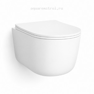 Унитаз подвесной с сиденьем микролифт Wasserkraft H003M цвет белый